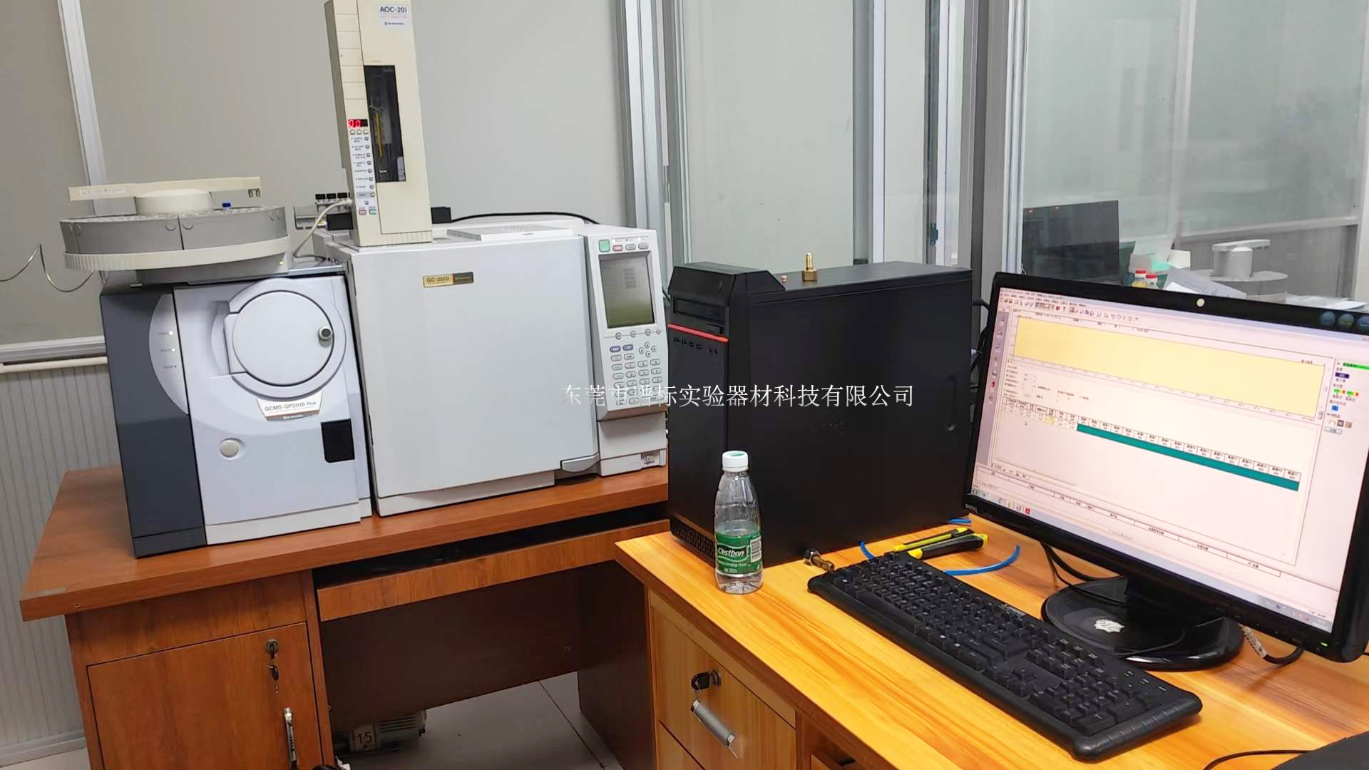 安捷倫氣質(zhì)聯(lián)用儀GCMS，QP2010PLUS+塔盤(pán)及其他前處理設(shè)備在廣州安裝調(diào)試完畢
